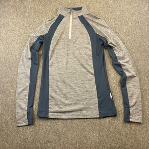 Horseware Ireland Womens Half Zip Pullover Top Long Sleeve Athletic Heather S‎